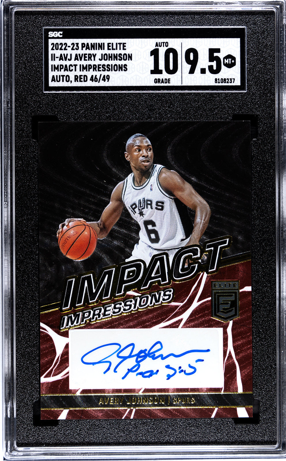 2022-23 Avery Johnson Panini Elite - SGC 9.5