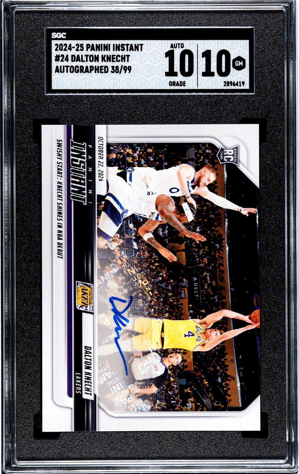 2024-25 Knecht Panini Instant - SGC 10-Auto-10