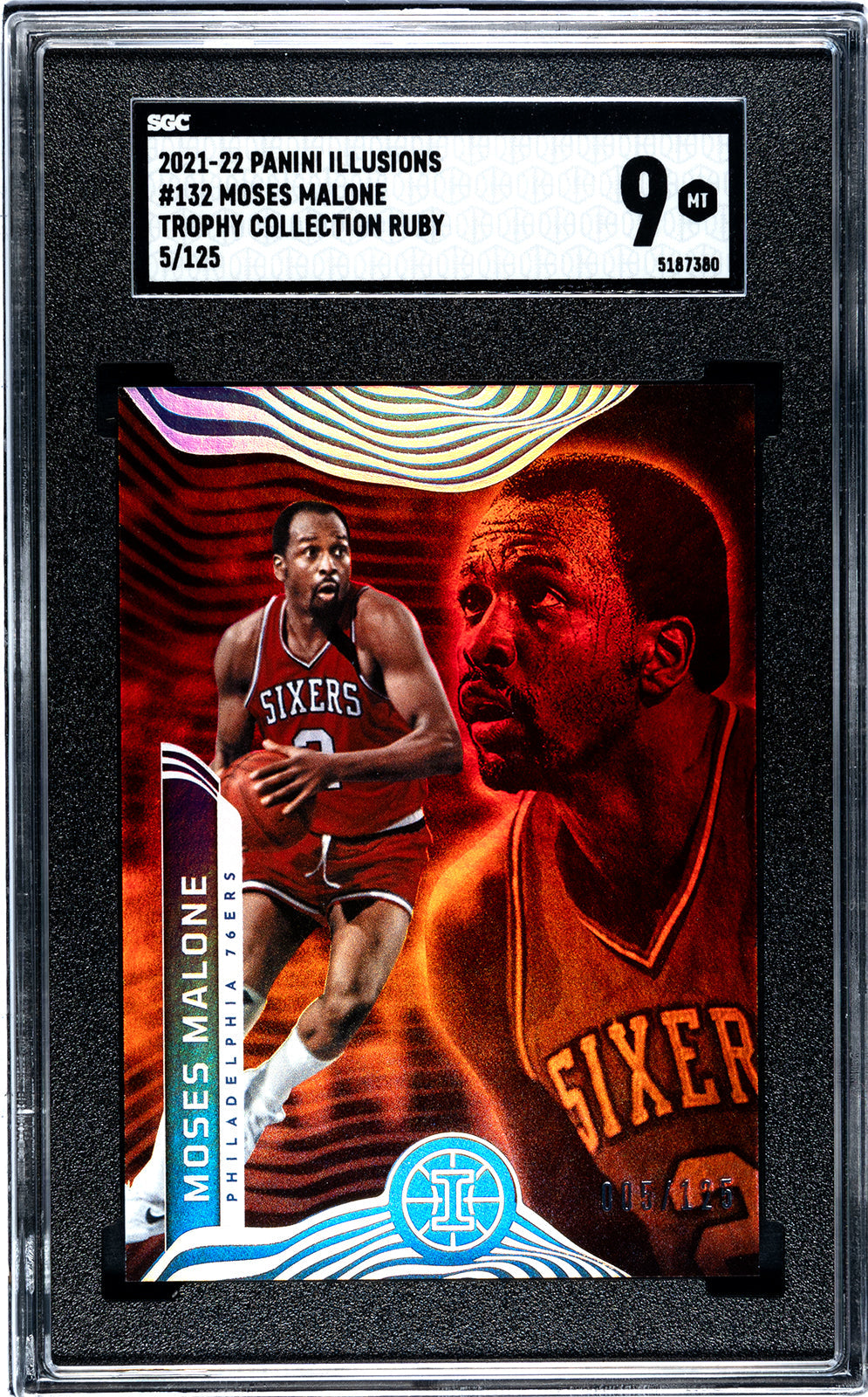 malone_moses_2021-22_panini_illusions_132_moses_malone_trophy_collection_ruby_5-125_sgc-grade-9_auth-5187380