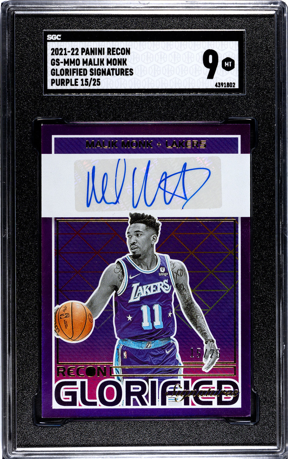 2021-22 Monk Panini Recon - SGC 9