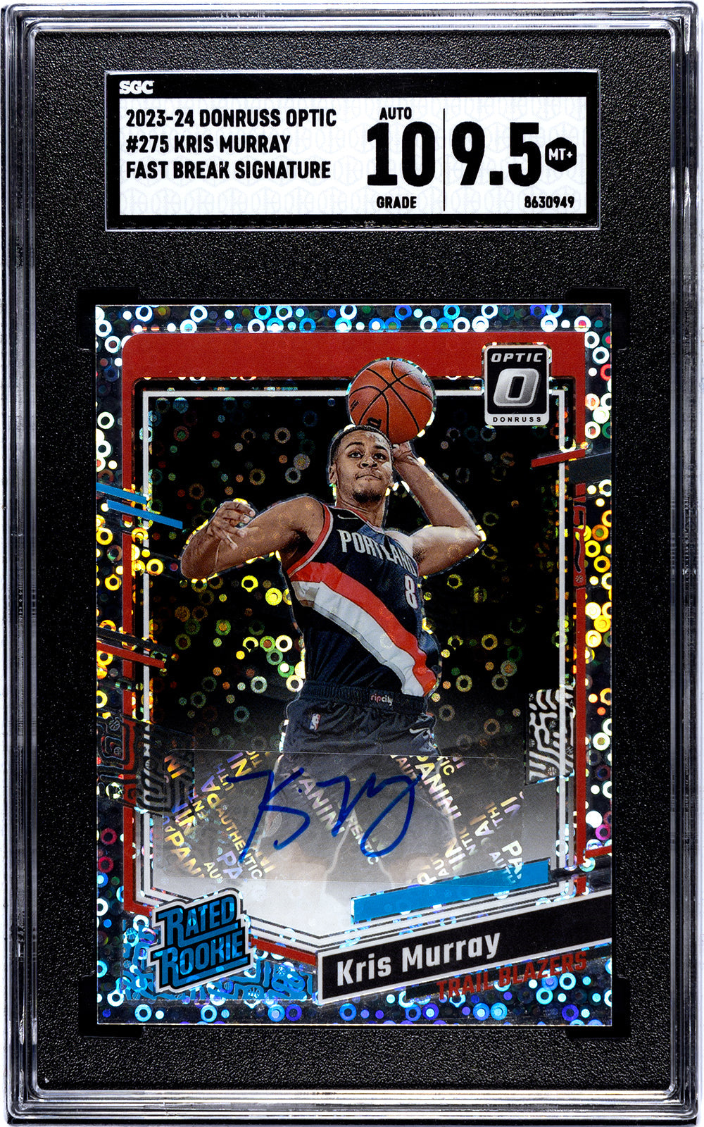 2023-24 Murray Donruss Optic - SGC 9pt5-Auto-10