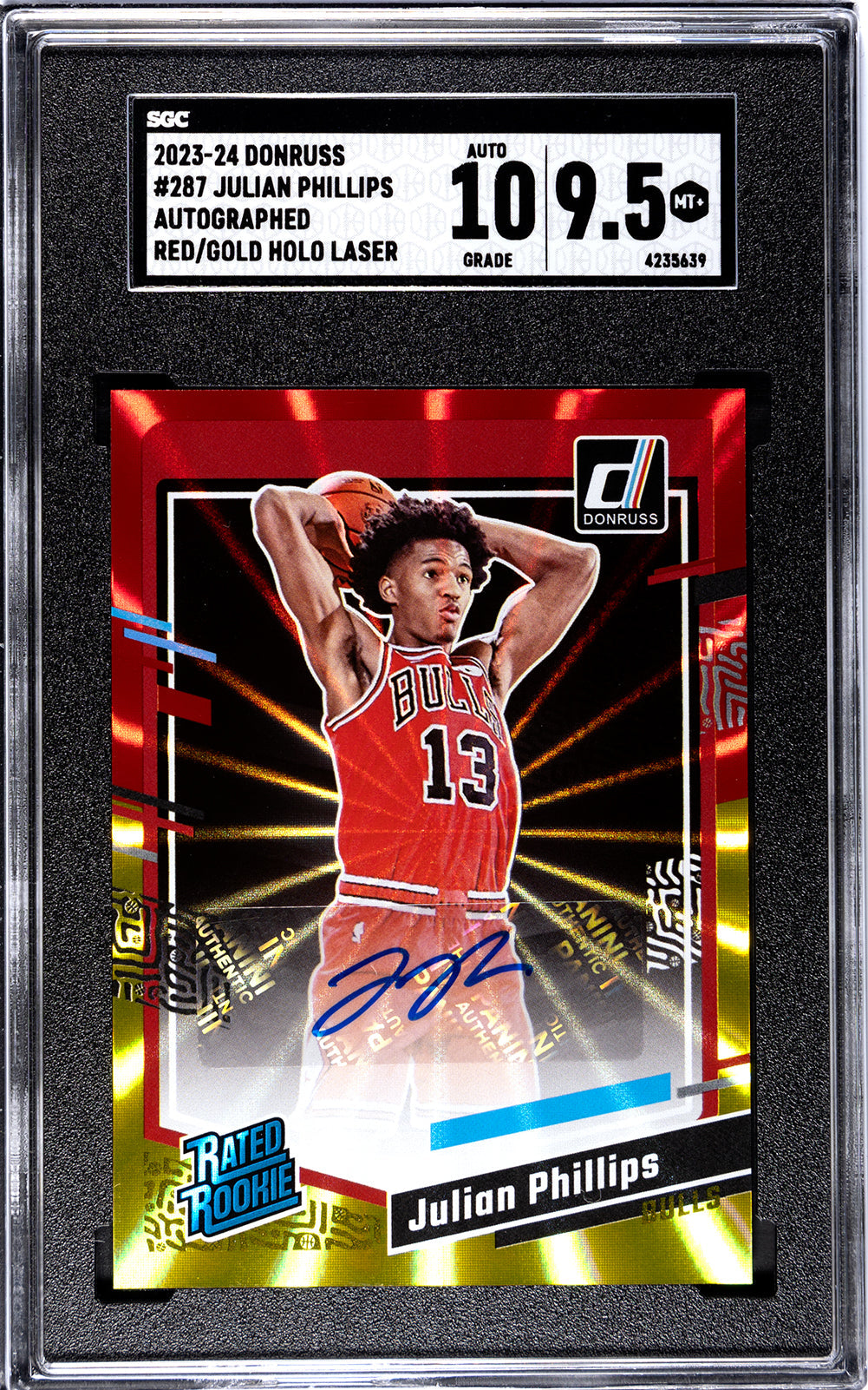 2023-24 Phillips Donruss 287 - SGC 9pt5-Auto-10