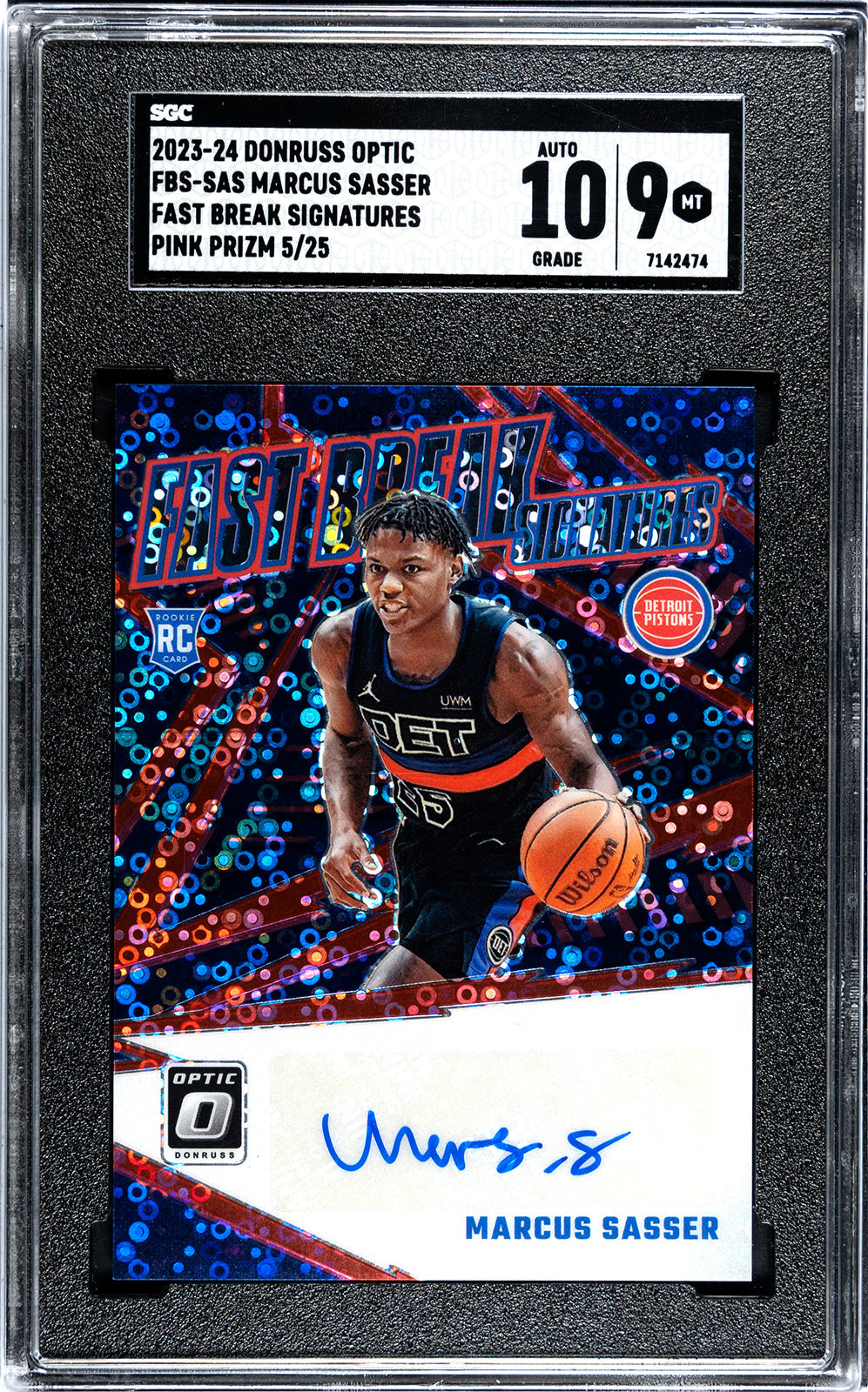 2023-24 Sasser Donruss Optic - SGC 9-Auto-10