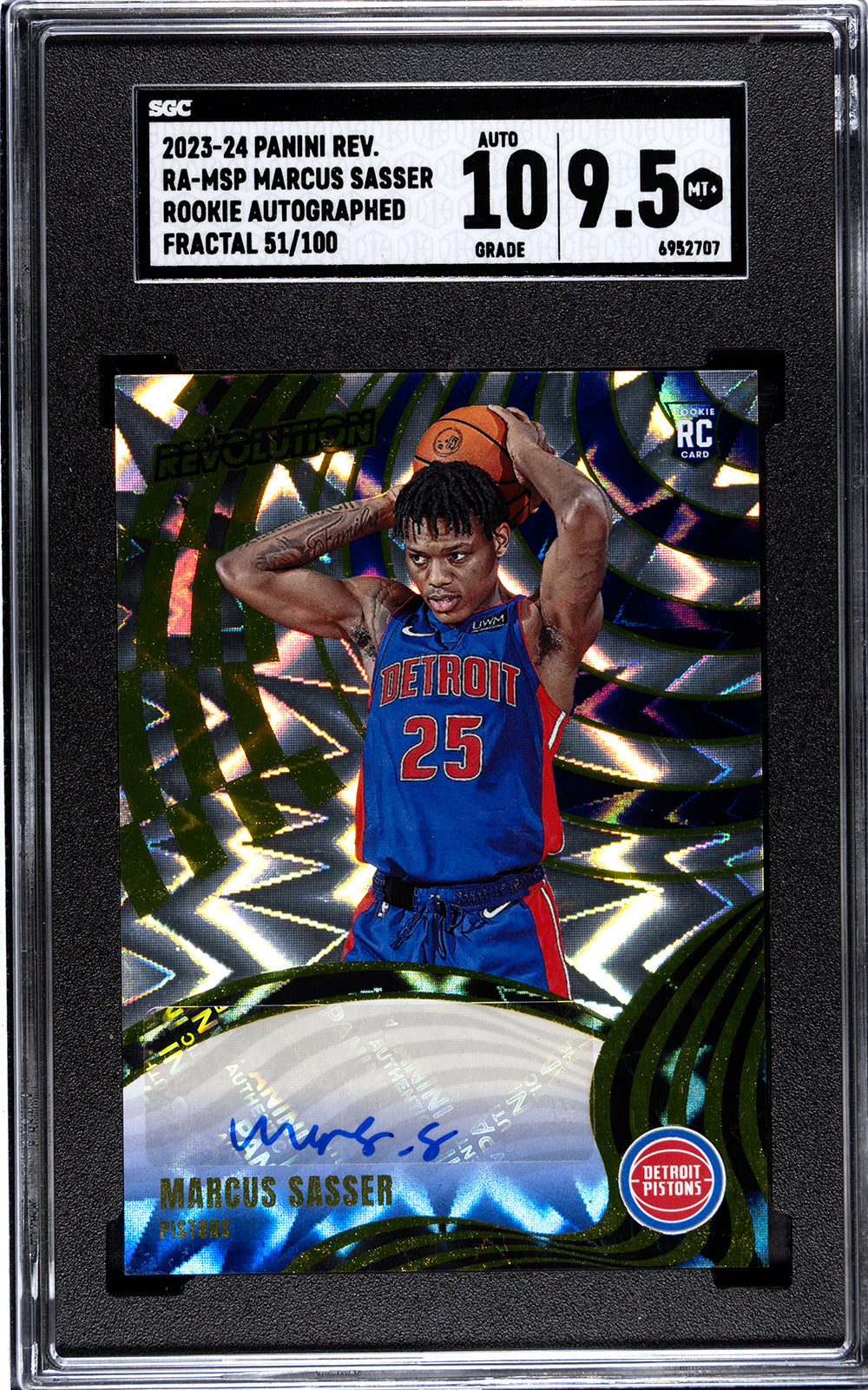sasser_marcus_2023-24_panini_rev_ra-msp_marcus_sasser_rookie_autographed_fractal_51-100_sgc-grade-9pt5-auto-10_auth-6952707