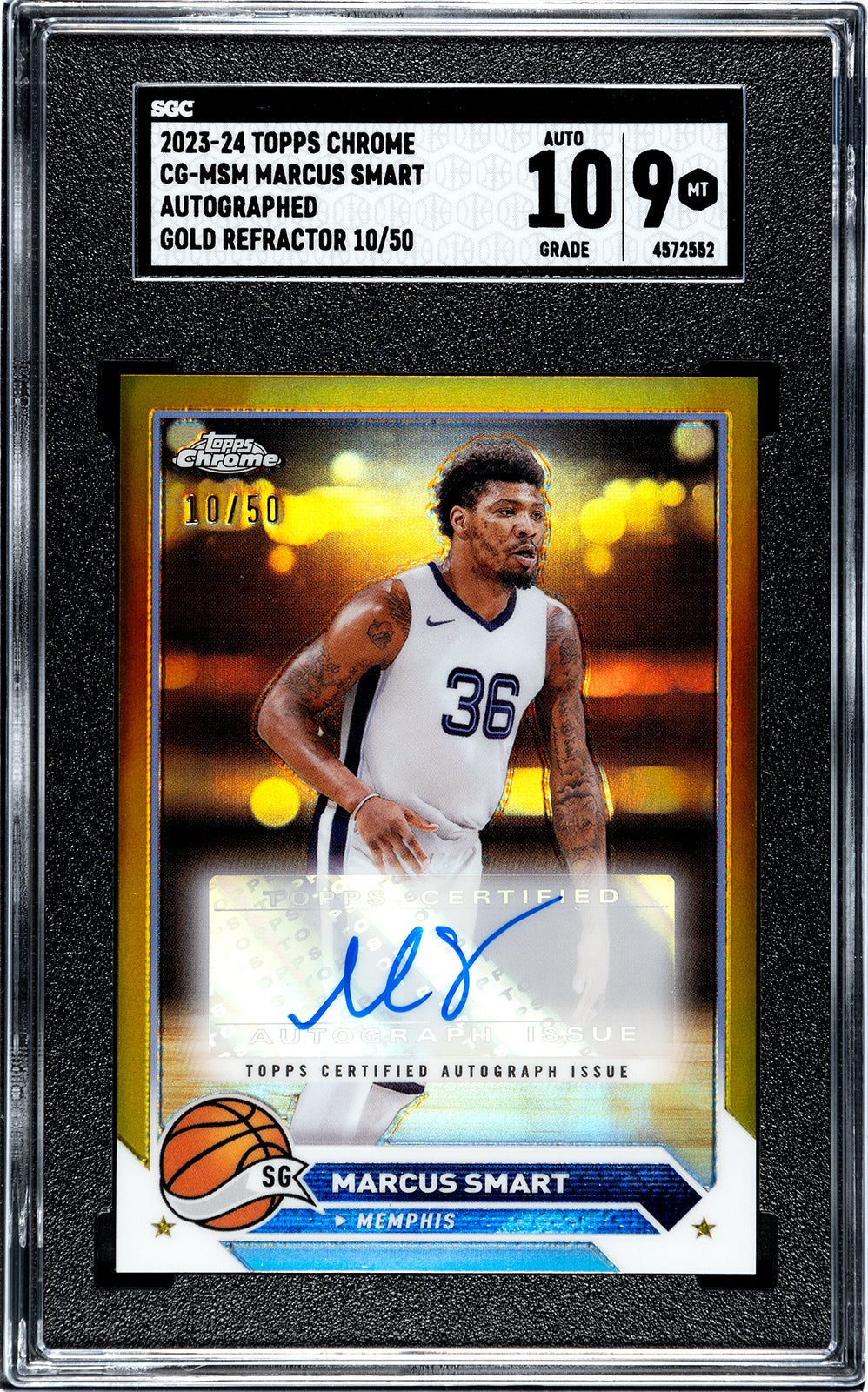 2023-24 Smart Topps Chrome - SGC 9-Auto-10