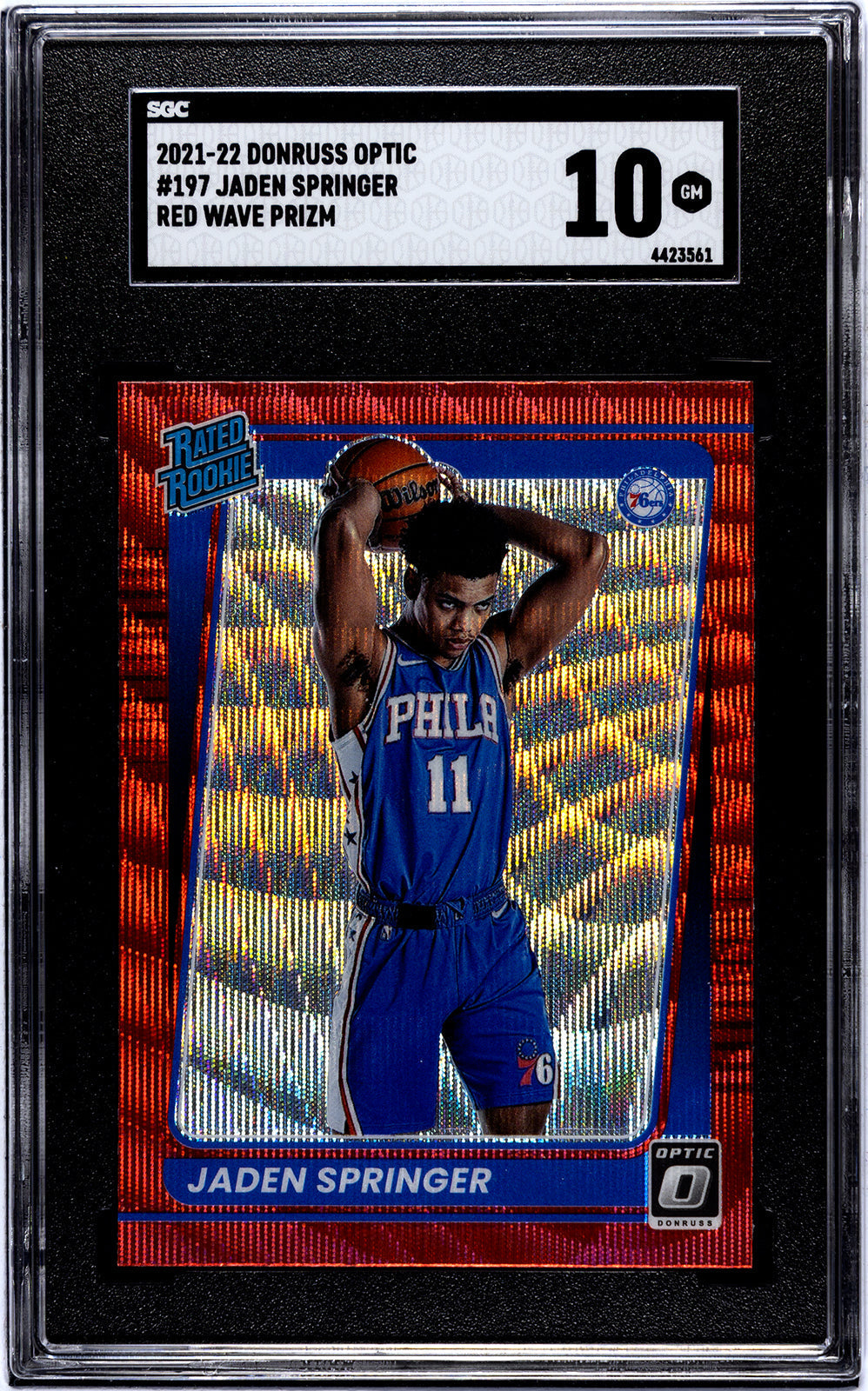 springer_jaden_2021-22_donruss_optic_197_jaden_springer_red_wave_prizm_sgc-grade-10_auth-4423561