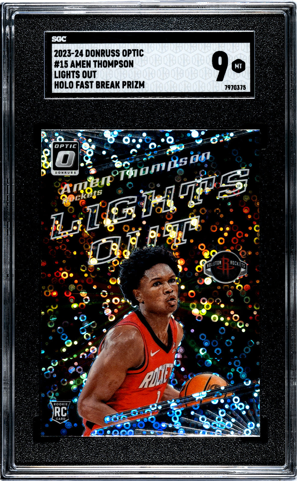 2023-24 Amen Thompson Donruss Optic - SGC 9