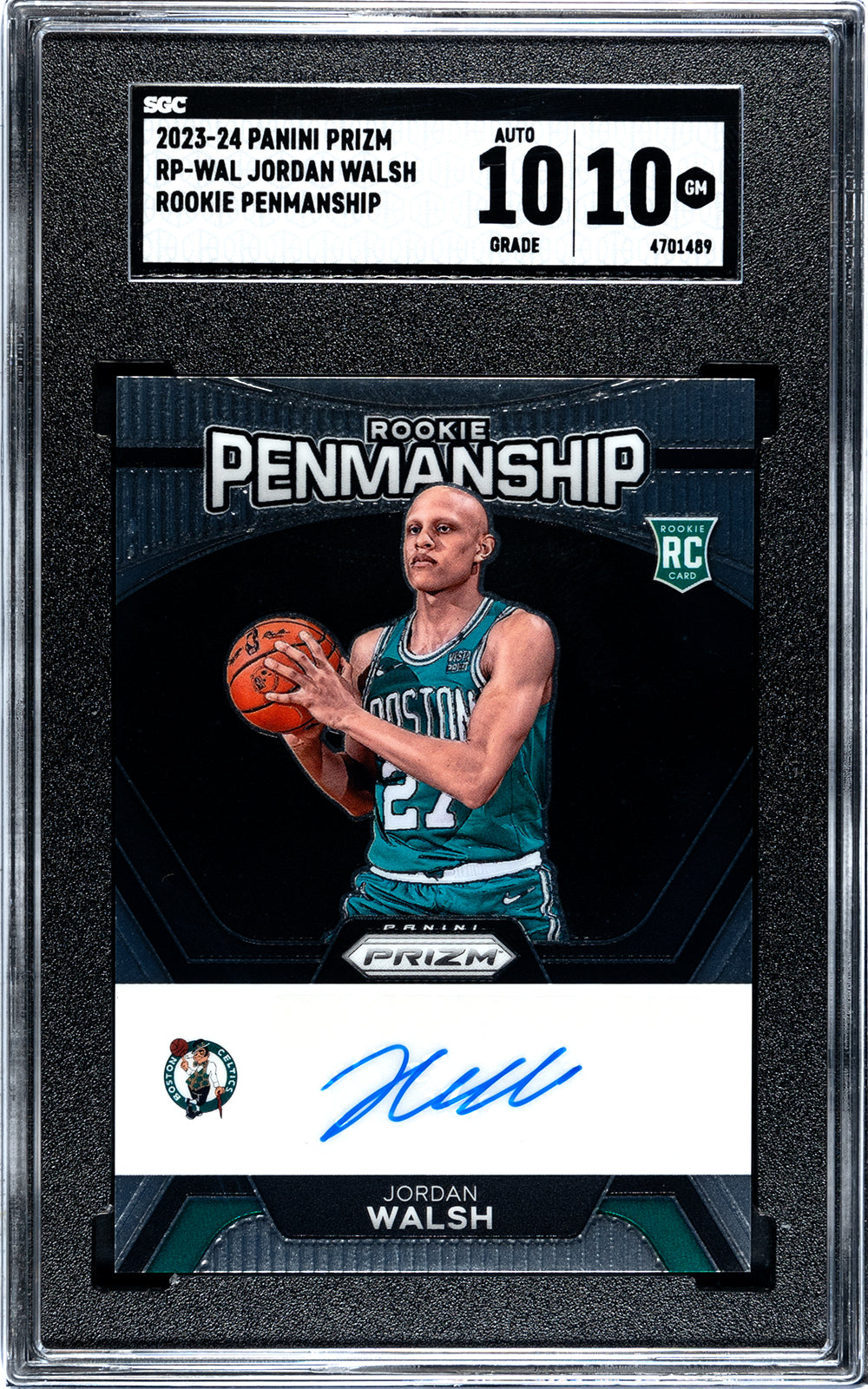 2023-24 Walsh Panini Prizm - SGC 10-Auto-10