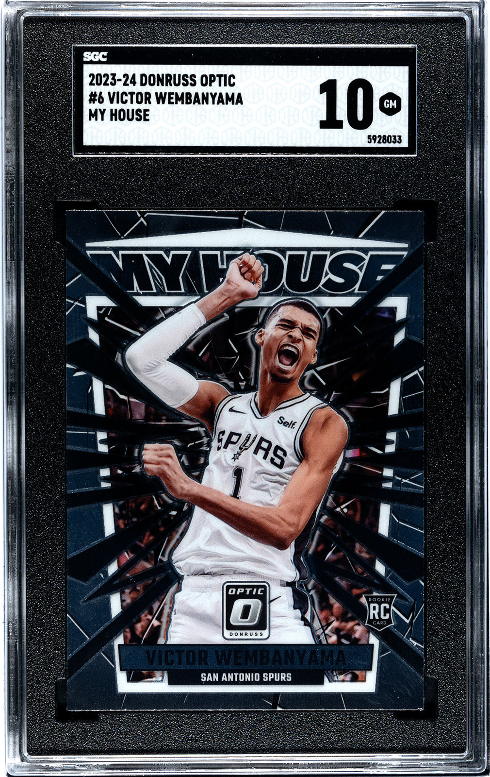 2023-24 Wembanyama Donruss Optic - SGC 10