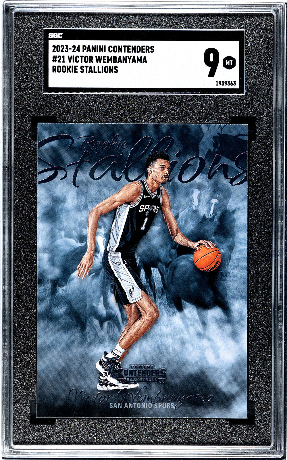 2023-24 Victor Wembanyama Panini Contenders - SGC 9