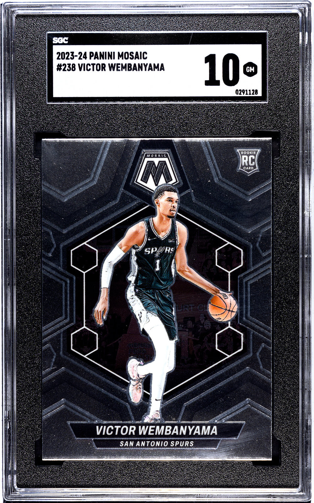 2023-24 Wembanyama Panini Mosaic - SGC 10