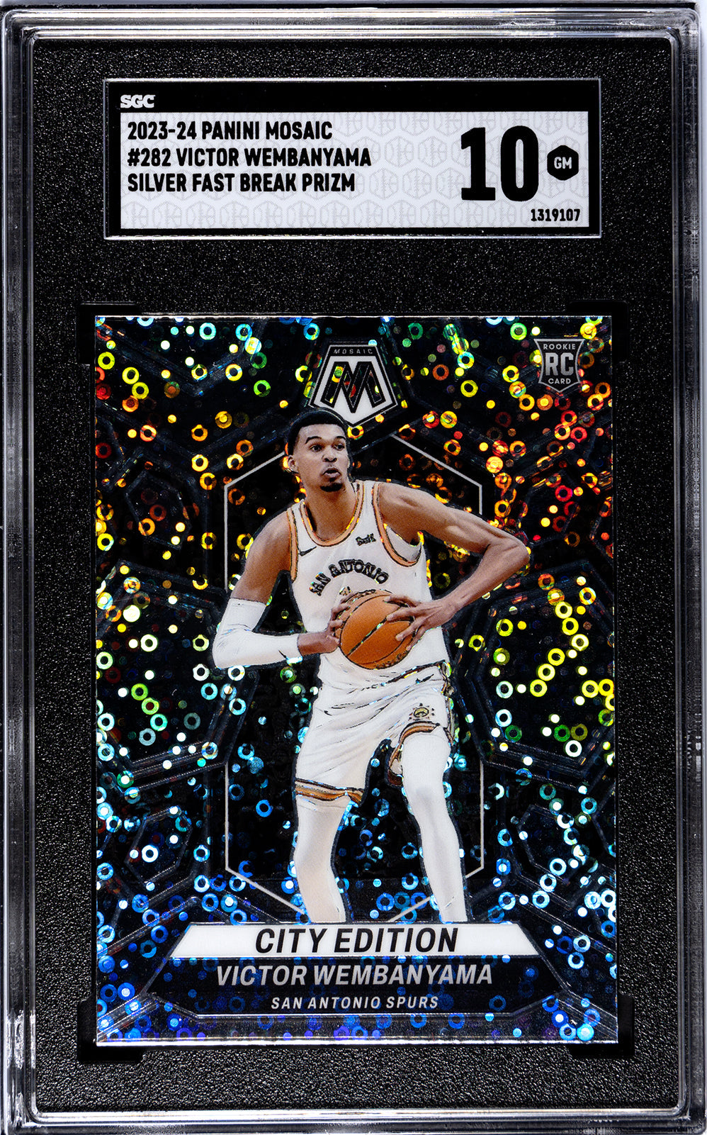 2023-24 Wembanyama Panini Mosaic - SGC 10