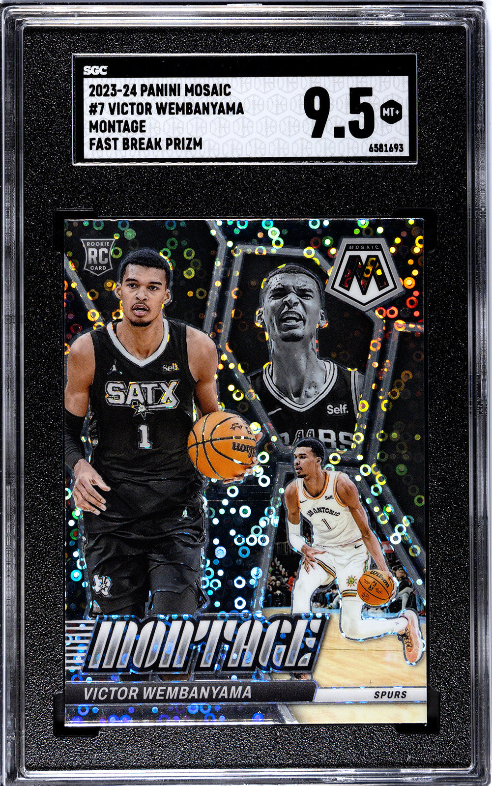 2023-24 Victor Wembanyama Panini Mosaic - SGC 9.5