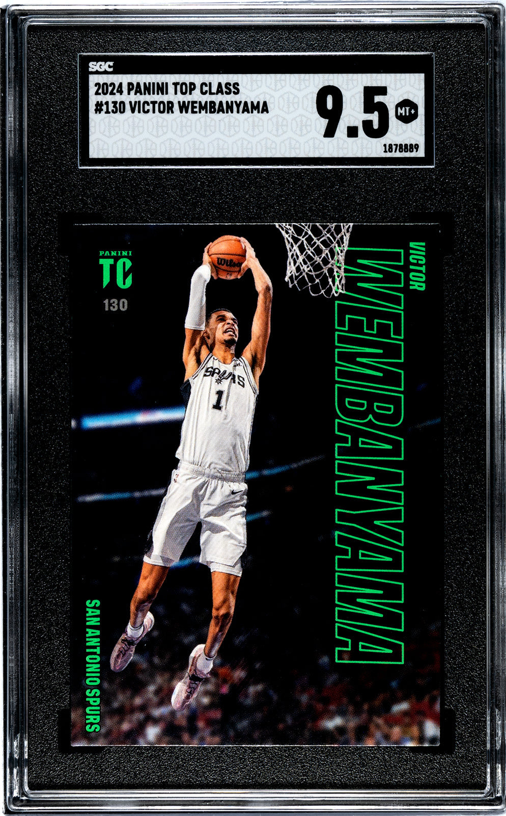 2024 Wembanyama Panini Top - SGC 9pt5