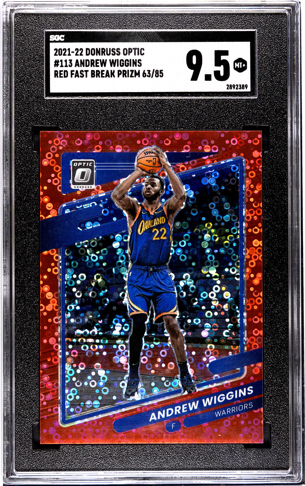 2021-22 Wiggins Donruss Optic - SGC 9pt5