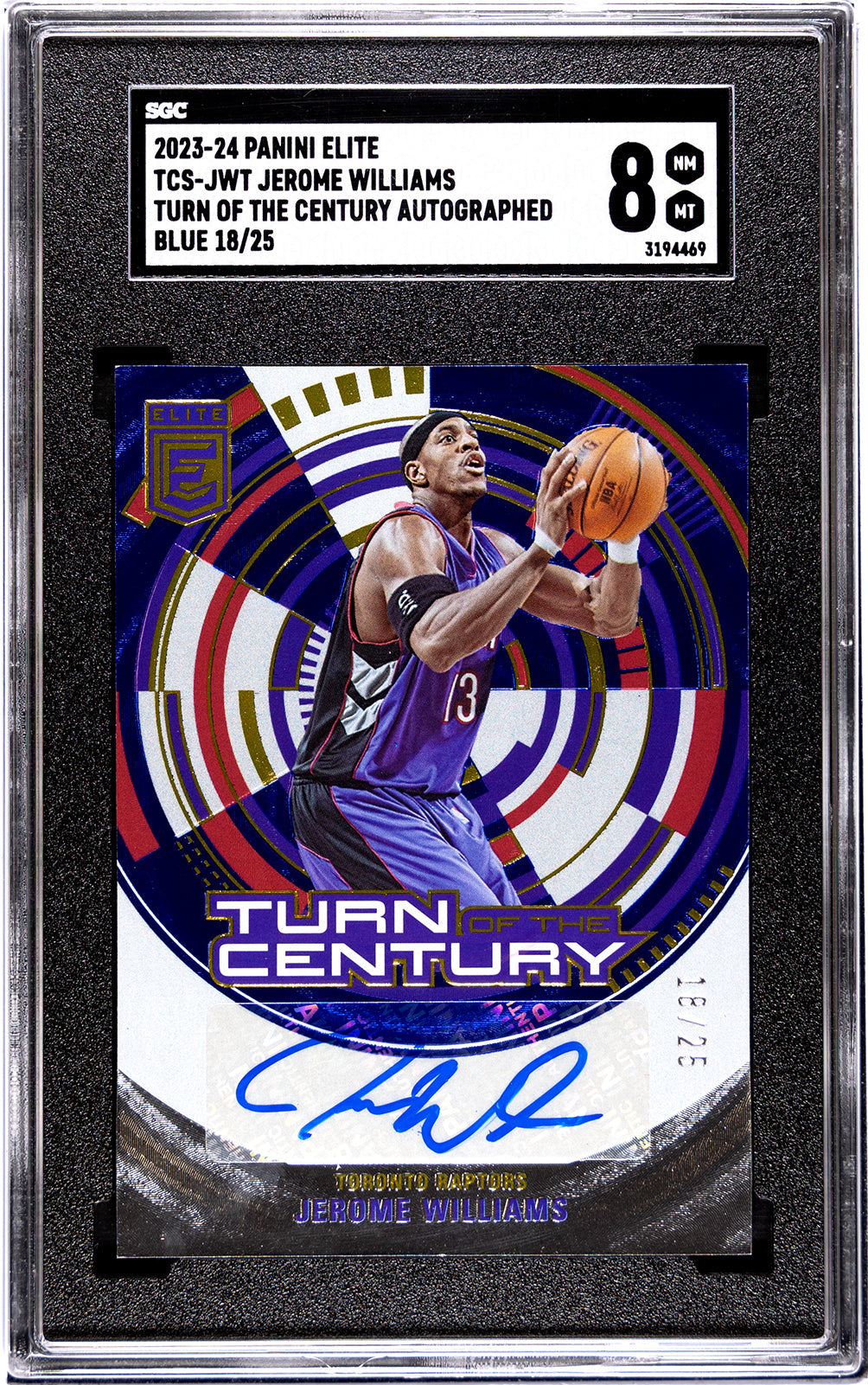 2023-24 Jerome Williams Auto Panini Elite - SGC 8