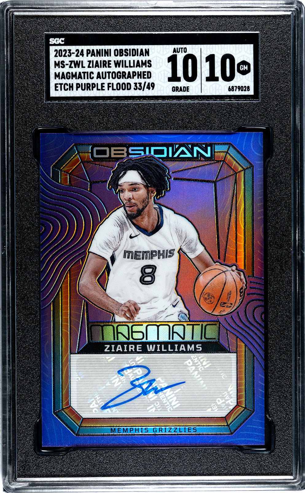 2023-24 Ziare Williams Panini Obsidian - SGC 10